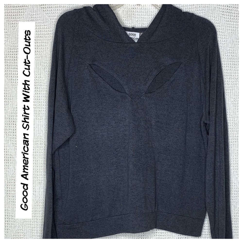 Good American Petal Cut-Out Hoodie - Picture 5 of 7